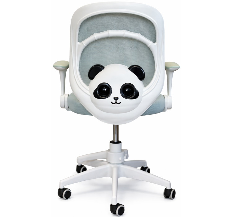 Крісло обертове дитяче PERFECT KIDS PANDA GRAY2